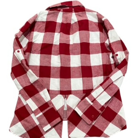 USC Red Plaid Paxton Long Sleeve Flannel Shirt Size Small - Picture 11 of 14